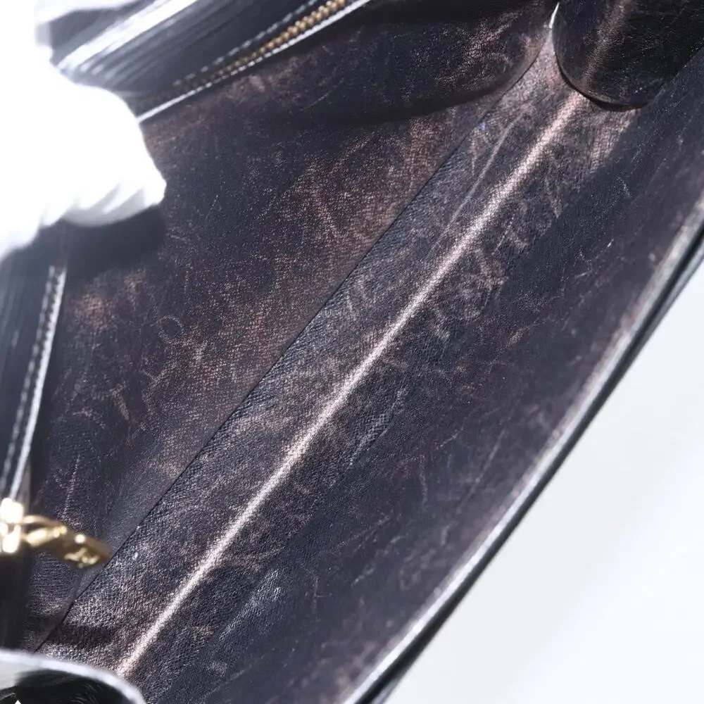 Louis Vuitton Epi Serie Dragonne Clutch Bag Black Noir